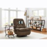 Swivel Rocker Recliner with Phone Holder, , large