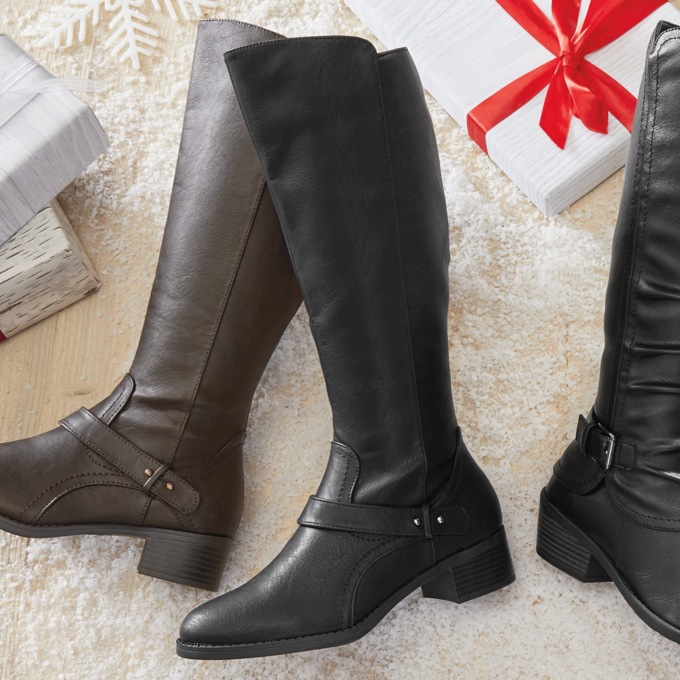 Easy Street Jewel Double Zip Boot, , large