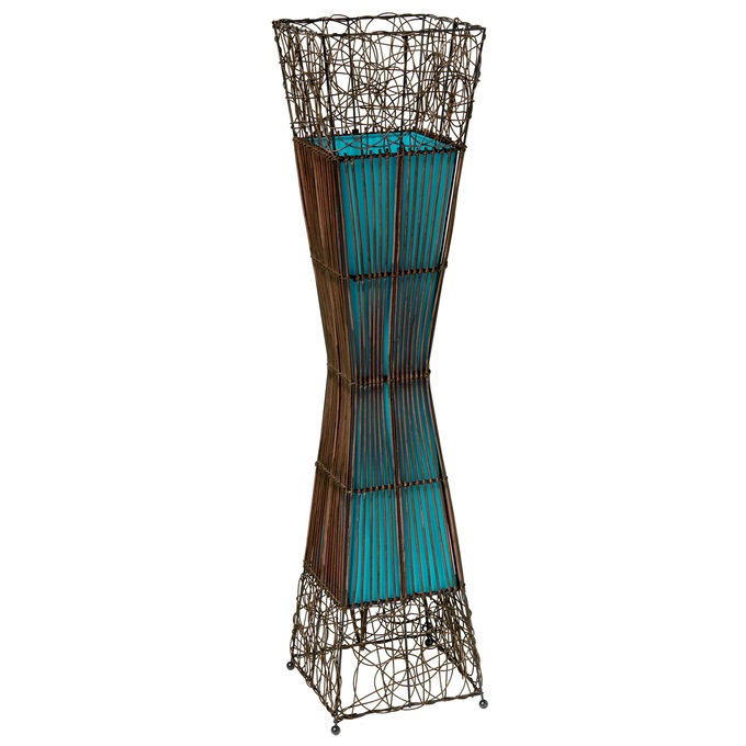 Zain Lighted Rattan Floor Lamp, , large