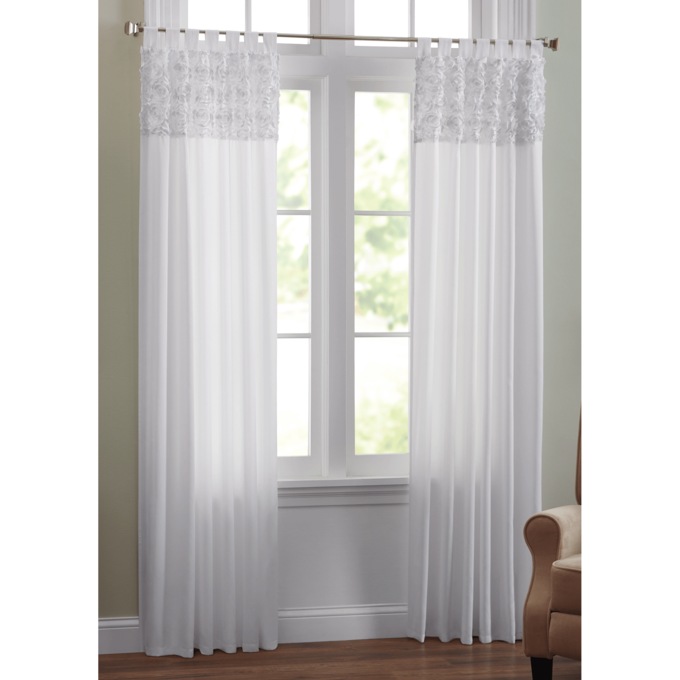 Rosette Tab Top Window Panel, , large