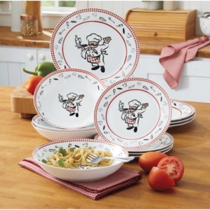 12-Piece Chef Dinnerware Set, , large