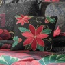 Gilded Poinsettia Accent Pillow, , large