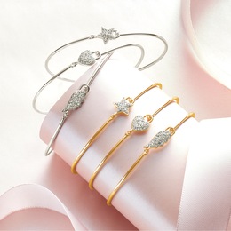 Diamond Shapes 3-Piece Bangle Set, , large