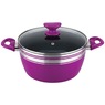 Chef Tested 8-Piece Ceramic Banded Cookware Set by Wards, Purple, large