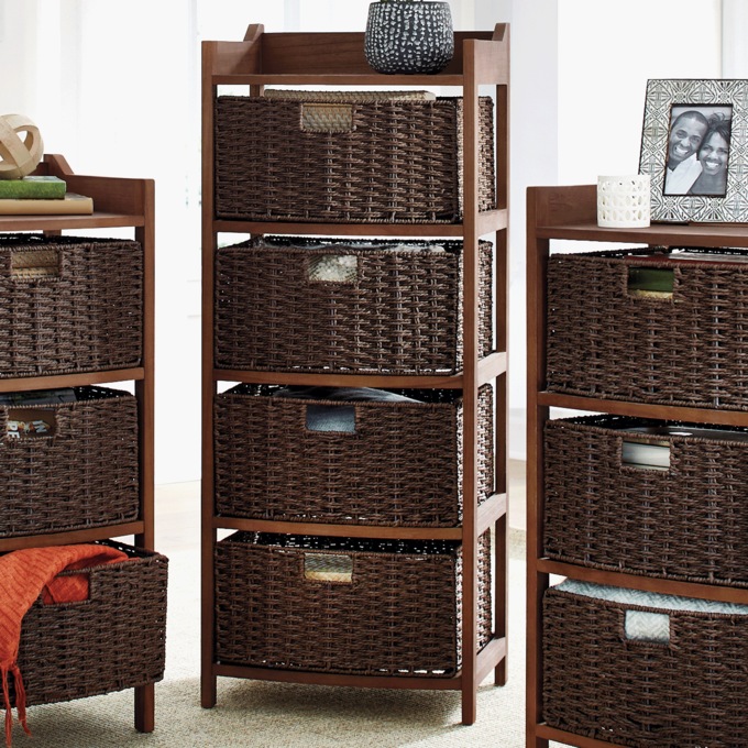 4-Basket Curved Cabinet, , large