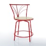3-Piece Colorful Bistro Dining Set with Swivel Chairs, , large