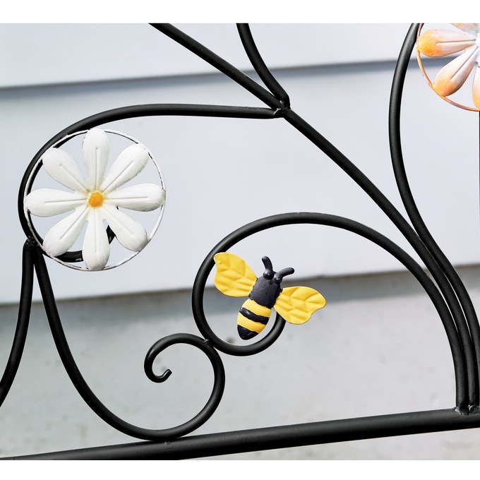 Daisy Bee Scroll Bench, , large