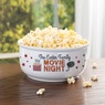 Personalized Family Movie Night Ceramic Popcorn Bowl, , large