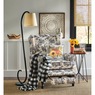 Serendipity Curved Metal Floor Lamp with Fabric Shade, , large