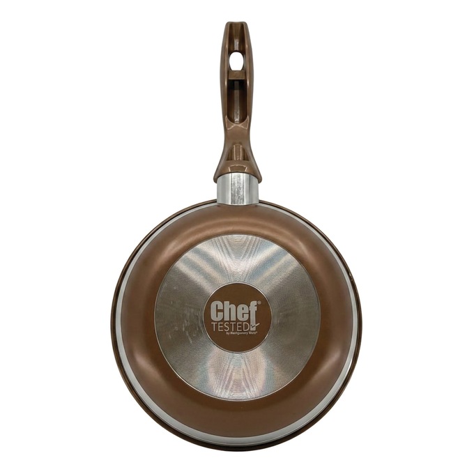 Chef Tested 8-Piece Ceramic Banded Cookware Set by Wards, Bronze, large