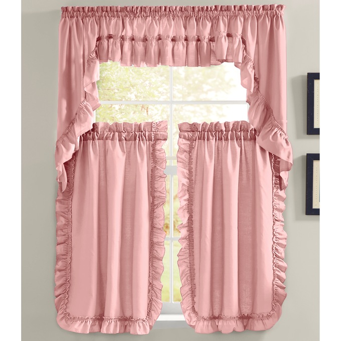 Mayfair Swag Pair, Rose, large