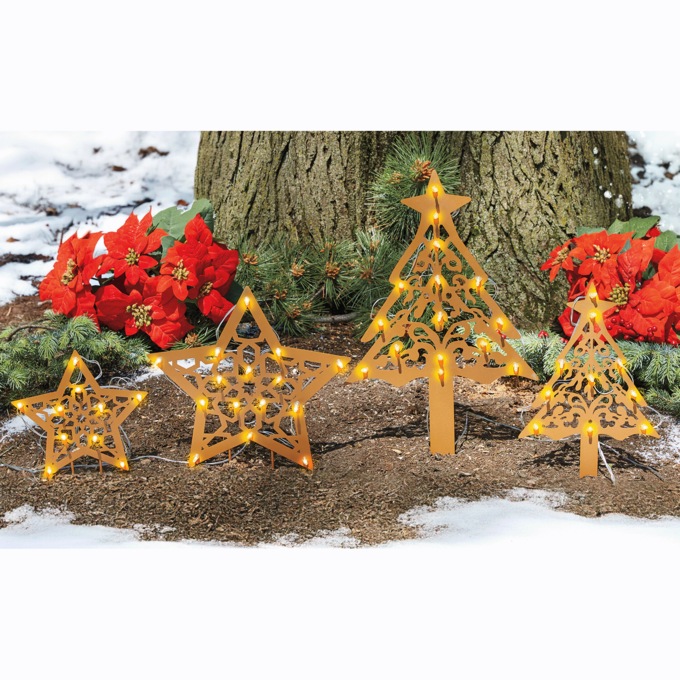 Set of 2 Solar Trees or Stars, , large