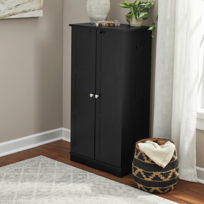 Locking DVD/CD Cabinet, , large