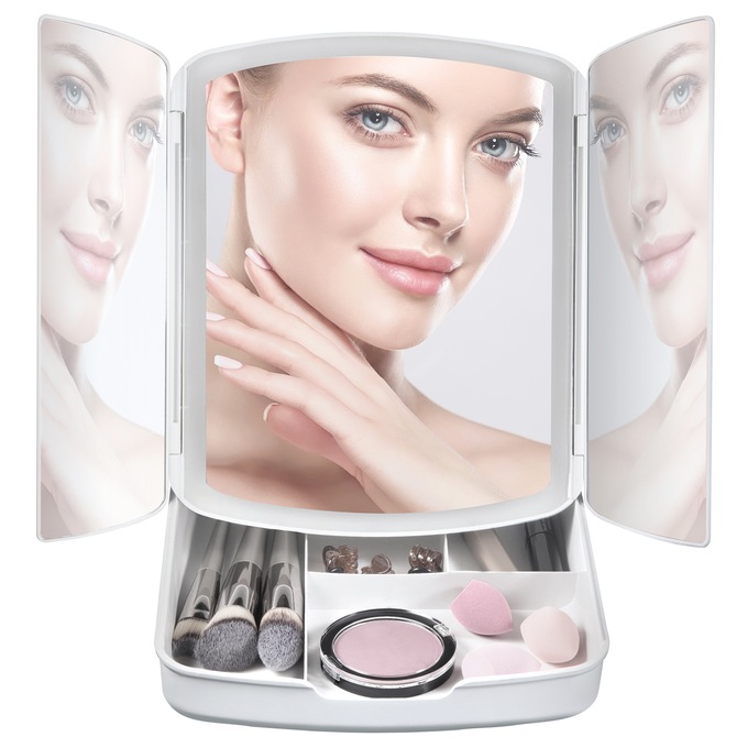 My Foldaway Lighted Makeup Mirror, , large