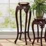 Hand-Carved Genuine Marble Tall Plant Stand, , large