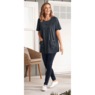 Women's Cotton Knit Tunic with Patch Pockets, , large