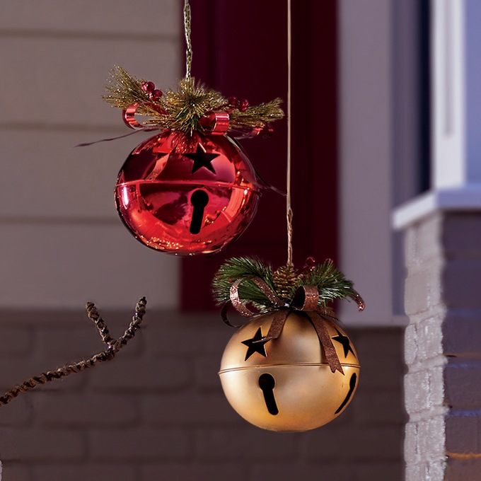 Large Jingle Bell with Greenery