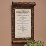 Ten Commandments Wall Plaque, , large