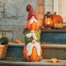 Large Lit Harvest Pumpkin/Gnome Stack, , large