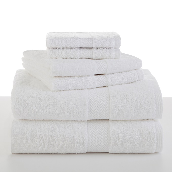 6-Piece Ringspun Cotton Towel Set, , large