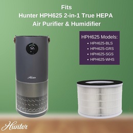 Hunter 2-in-1 Purifier Humidifier &amp; Filter Replacements, , large