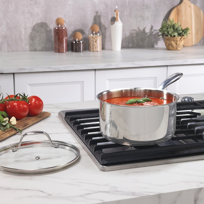 Guy Fieri Flavortown 10-Piece Stainless Steel Cookware Set, , large