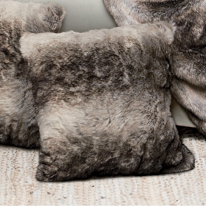 Faux Fur Pillow, , large