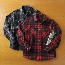 Microfleece Plaid Shirt, , large