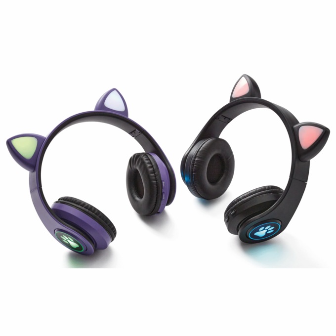Bluetooth Cat Ear Headphones, , large