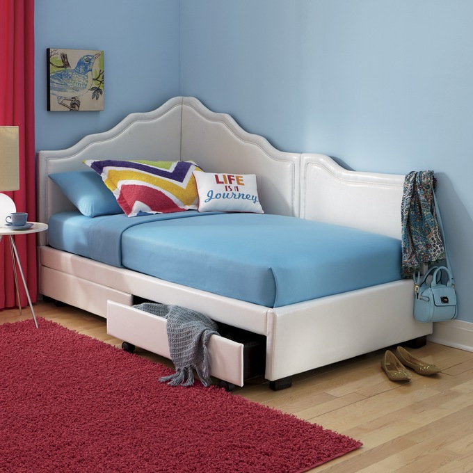 Corner bed with best sale storage