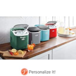 Ginny’s Personalized Countertop Ice Maker with Adjustable Ice Size, , large
