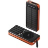 16,000mAh Solar Power Bank with Wireless Charging, Orange, large