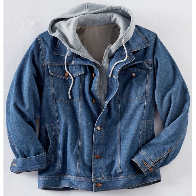 Men s Denim Jacket with Hood Ginny s