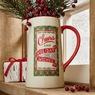 Holiday Wishes Stoneware Pitcher, , large