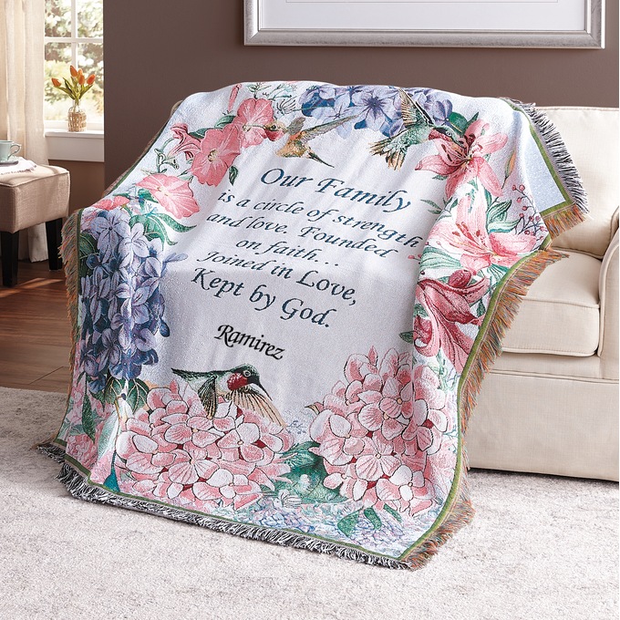 Personalized Tapestry Throw Blanket, , large
