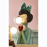 Figural Bubble Gum Lady Lamp, , large