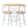 3-Piece Colorful Bistro Dining Set with Swivel Chairs, , large