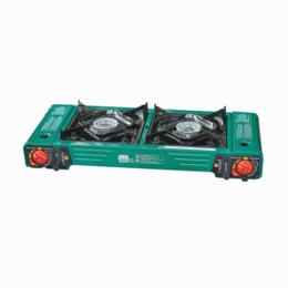 Mr. Outdoors 2-in-1 Double Butane Stove with Griddle, , large