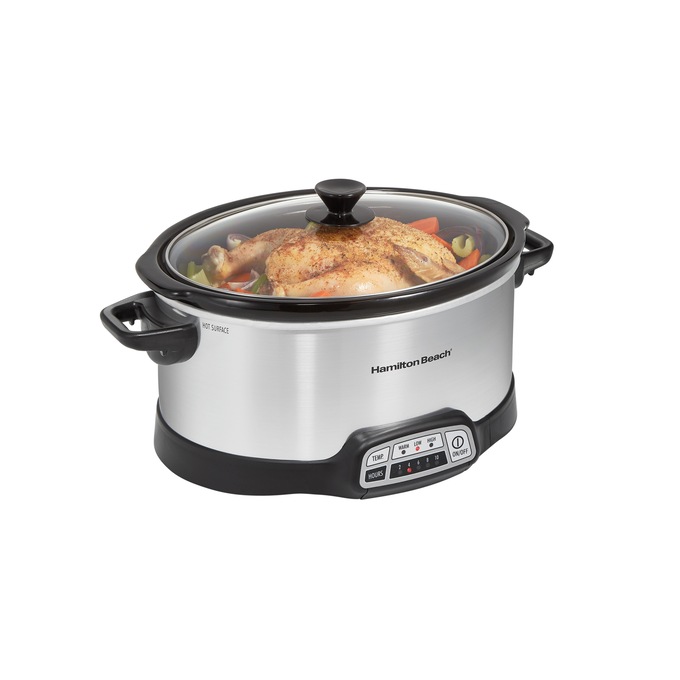 Hamilton Beach 2-In-1 Air Fryer/Slow Cooker, , large