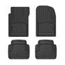WeatherTech 4-Piece Trim-to-Fit Car Floor Mats, All-Weather, Black, large