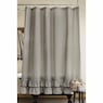 Gingham Ruffled Shower Curtain, , large