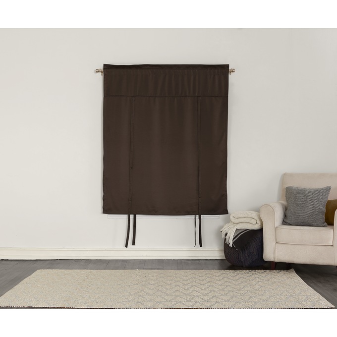 Madison Tie Shade, Chocolate, large