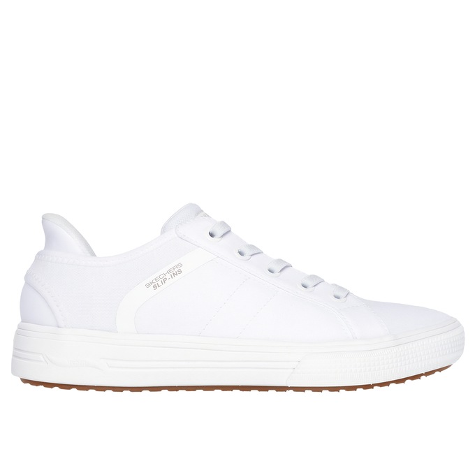 Skechers Men's Slip-Ins Arch Fit Arcade - Good 2 See Ya Sneaker, White, large