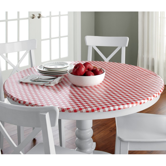 Retro Round Fitted Table Cover, , large
