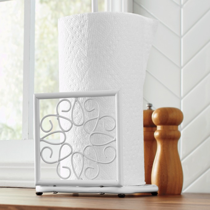 Gerbera Scroll Paper Towel Holder, , large