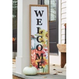 Lit Fall Welcome Porch Sign, , large