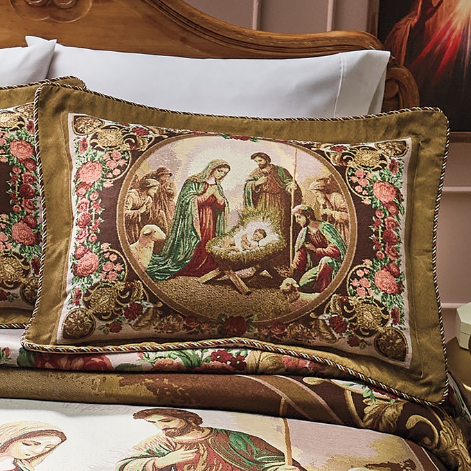 Nativity Tapestry Sham, , large