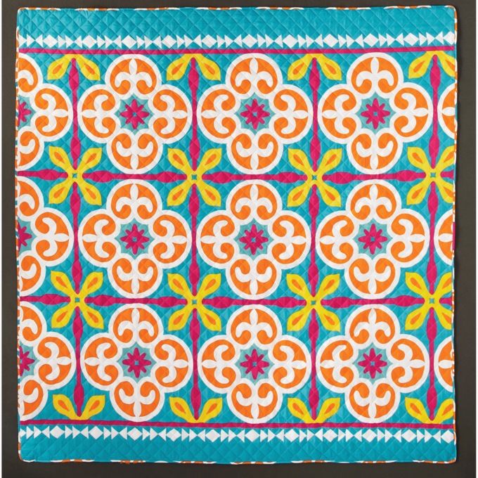 Boho Floral Quilt Set, , large