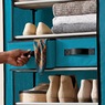 Tall 10-Layer Fabric Shoe Storage Organizer, , large