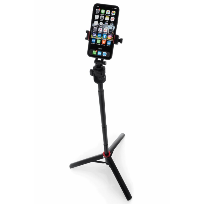Extendable Combo Selfie Stick & Tripod, Black, large
